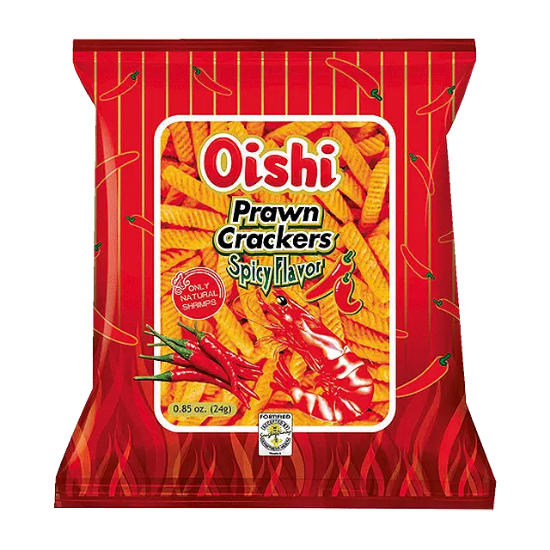 Picture of Oishi Prawn Crackers Spicy 24g