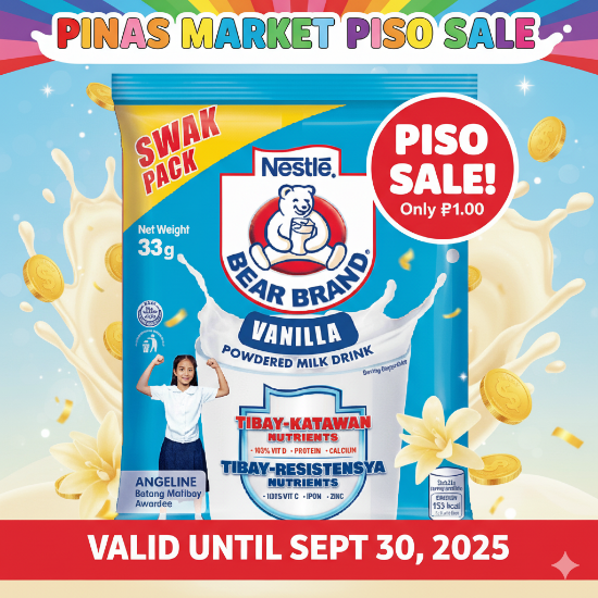 Picture of PISO SALE - Bear Brand Milk Vanilla Swak | 33g